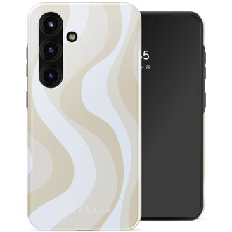 Selencia Vivid Backcover voor de Samsung Galaxy S25 - Desert Waves Beige Meerkleurig