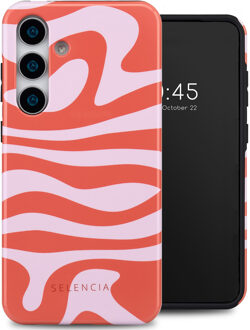 Selencia Vivid Backcover voor de Samsung Galaxy S25 - Dream Swirl Pink Meerkleurig