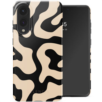 Selencia Vivid Backcover voor de Samsung Galaxy S25 Edge - Art Wave Black Meerkleurig