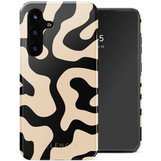 Selencia Vivid Backcover voor de Samsung Galaxy S25 FE - Art Wave Black Meerkleurig