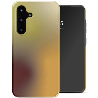 Selencia Vivid Backcover voor de Samsung Galaxy S25 FE - Gradient Olive Dust Meerkleurig