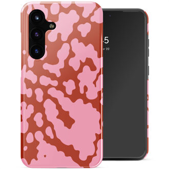 Selencia Vivid Backcover voor de Samsung Galaxy S25 FE - Moo’d Blush Pink Meerkleurig