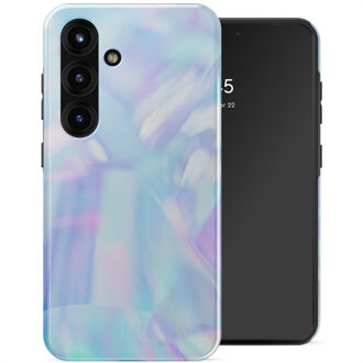 Selencia Vivid Backcover voor de Samsung Galaxy S25 - Holographic Blue Dream Meerkleurig
