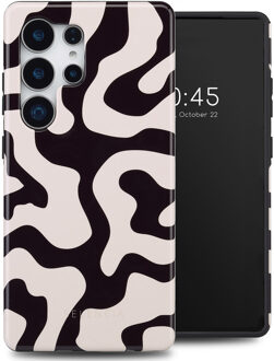 Selencia Vivid Backcover voor de Samsung Galaxy S25 Ultra - Art Wave Black Meerkleurig