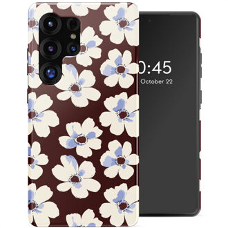 Selencia Vivid Backcover voor de Samsung Galaxy S25 Ultra - Choco Flower Pop Meerkleurig