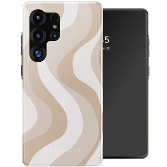 Selencia Vivid Backcover voor de Samsung Galaxy S25 Ultra - Desert Waves Beige Meerkleurig