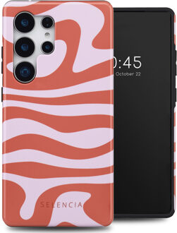 Selencia Vivid Backcover voor de Samsung Galaxy S25 Ultra - Dream Swirl Pink Meerkleurig