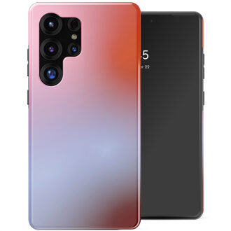 Selencia Vivid Backcover voor de Samsung Galaxy S25 Ultra - Gradient Soft Blush Meerkleurig