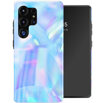 Selencia Vivid Backcover voor de Samsung Galaxy S25 Ultra - Holographic Blue Dream Meerkleurig