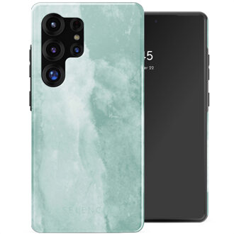Selencia Vivid Backcover voor de Samsung Galaxy S25 Ultra - Marble Grayed Jade Meerkleurig