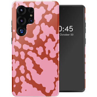 Selencia Vivid Backcover voor de Samsung Galaxy S25 Ultra - Moo’d Blush Pink Meerkleurig