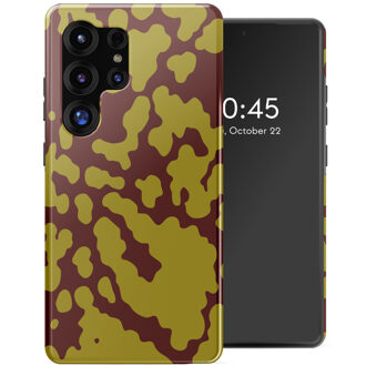 Selencia Vivid Backcover voor de Samsung Galaxy S25 Ultra - Moo'd Olive Dust Meerkleurig