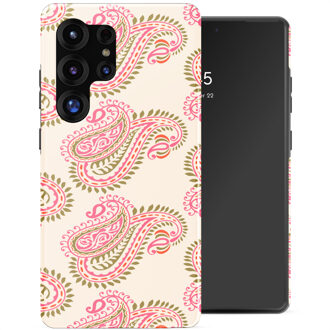 Selencia Vivid Backcover voor de Samsung Galaxy S25 Ultra - Paisley Blush Meerkleurig