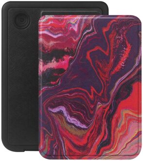 Selencia Vivid Bookcase voor de Kobo Clara Colour / Clara BW - Marble Purple Meerkleurig - 6