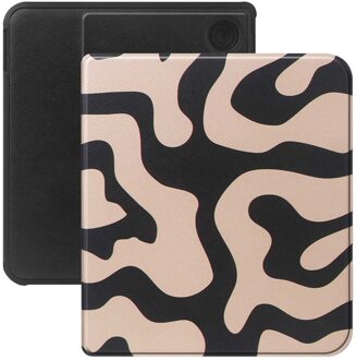 Selencia Vivid Bookcase voor de Kobo Libra Colour - Art Wave Black Meerkleurig - 7