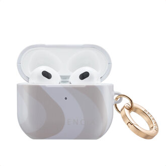 Selencia Vivid Case voor de Apple AirPods 3 - Desert Waves Beige Meerkleurig - One size