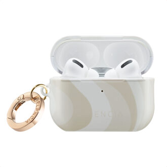 Selencia Vivid Case voor de  Apple AirPods Pro 2 - Desert Waves Beige Meerkleurig - One size