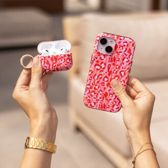 Selencia Vivid Case voor de Apple AirPods Pro 2 - Wild Spots Lipstick Meerkleurig - One size