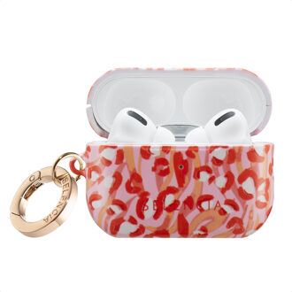 Selencia Vivid Case voor de Apple AirPods Pro 2 - Wild Spots Lipstick Meerkleurig - One size