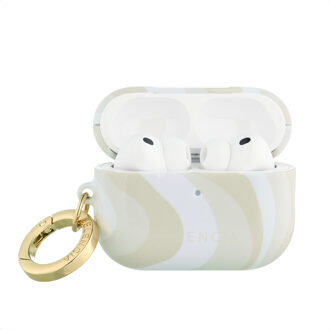 Selencia Vivid Case voor de Apple AirPods Pro 3 - Desert Waves Beige Meerkleurig - One size