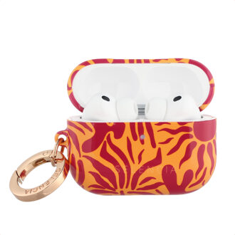 Selencia Vivid Case voor de Apple AirPods Pro 3 - Tropical Vibes Apricot Meerkleurig - One size