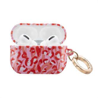 Selencia Vivid Case voor de Apple AirPods Pro - Wild Spots Lipstick Meerkleurig - One size