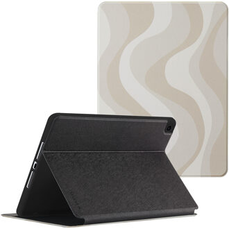 Selencia Vivid tablethoes voor de Apple iPad 9 (2021) 10.2 inch / iPad 8 (2020) 10.2 inch / iPad 7 (2019) 10.2 inch - Desert Waves Beige Meerkleurig