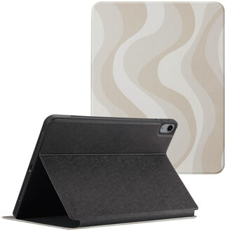 Selencia Vivid tablethoes voor de Apple iPad Air 11 inch (2026) M4 / (2025) M3 / (2024) M2 / Air 5 (2022) / Air 4 (2020) - Desert Waves Beige Meerkleurig