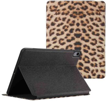 Selencia Vivid tablethoes voor de Apple iPad Air 11 inch (2026) M4 / (2025) M3 / (2024) M2 / Air 5 (2022) / Air 4 (2020) - Wild Leo Meerkleurig