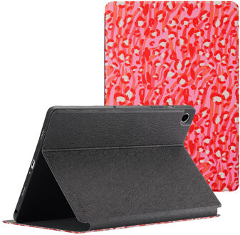 Selencia Vivid tablethoes voor de Samsung Galaxy Tab A9 Plus - Wild Spots Lipstick Meerkleurig - 10.5