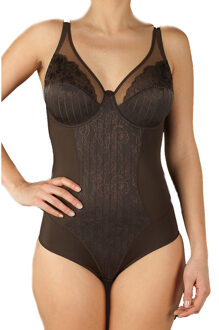 Selene Damesbody MARILUZ zonder beugel met cups Bruin - EU 90C /UK 40C