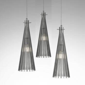 Selene Hanglamp Costa Rica, 3-lamps, grijs