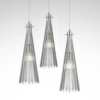 Selene Hanglamp Costa Rica, 3-lamps, transparant