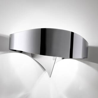 Selene LED wandlamp Scudo in chroomoptiek