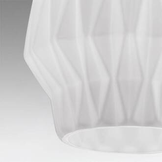 Selene Origami hanglamp van glas, wit