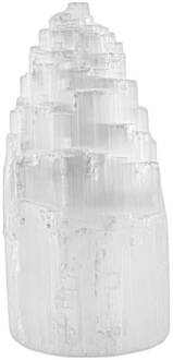 Selenietlamp IJsberg, hoogte 16 - 20 cm, zonder voetstuk wit-transparant