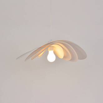 Selenitis hanglamp, Ø 56 cm wit