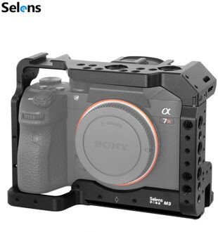 Selens A7iii A7r3 A7m3 Kooi Voor Sony A7RIII /A7III/A7MIII Aluminium Kooi Om Mount Statief Quick Release extension