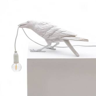 Seletti Bird Playing Tafellamp Buiten Wit