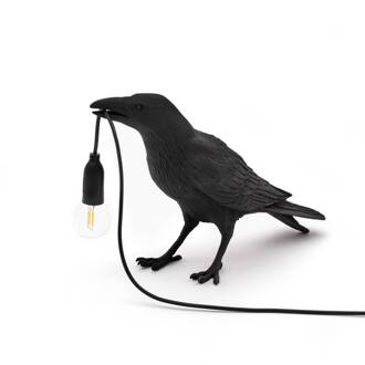 Seletti Bird Waiting Tafellamp Buiten Zwart