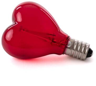 Seletti E14 1W LED lamp 5V voor Mouse Lamp, rood hart