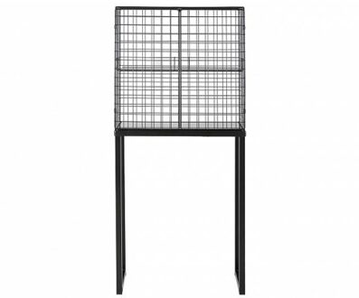 Seletti kast les volières, formaat 40 x 40 x 164 cm., kleur zwart