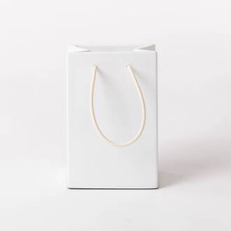 Seletti LED decoratie-tafellamp Daily Glow boodschappentas wit