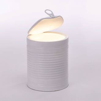 Seletti LED decoratie-tafellamp Daily Glow, tomatenblikje wit