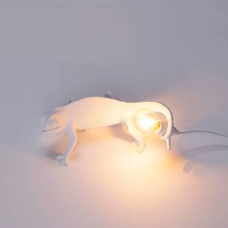 Seletti LED decoratie-wandlamp Chameleon Lamp Going Up USB wit