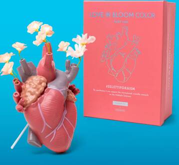 Seletti Love in Bloom vaas, kleurrijk, hoogte 25 cm, porselein