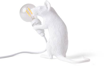 Seletti Mouse Lamp LED decoratieve lamp USB zittend wit