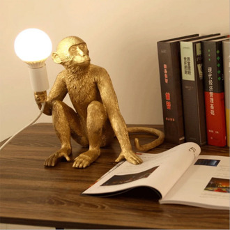 Seletti resin black monkey lamp Dining room Bar Kitchen restaurant animal lamp Black White Gold Body Color Replica Pendant lamp