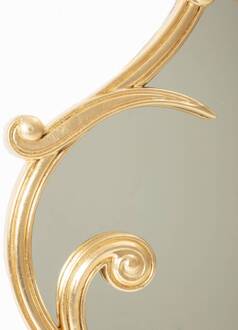 Seletti wandspiegel Liberty Woman, breedte 55 cm, glas, hout goud