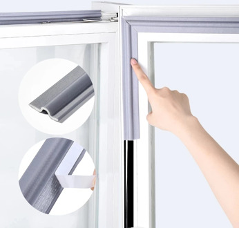 Self Adhesive Window Seal Strip SoundProof and Windproof Nylon Cloth Foam Door Weather Rubber Strip for Sliding Windows